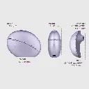 Stimulateur clitoridien à ondes pulsées contrôlé par application avec projecteur de lumière stellaire SVAKOM "Pulse Galaxie" - Metallic Lilac 