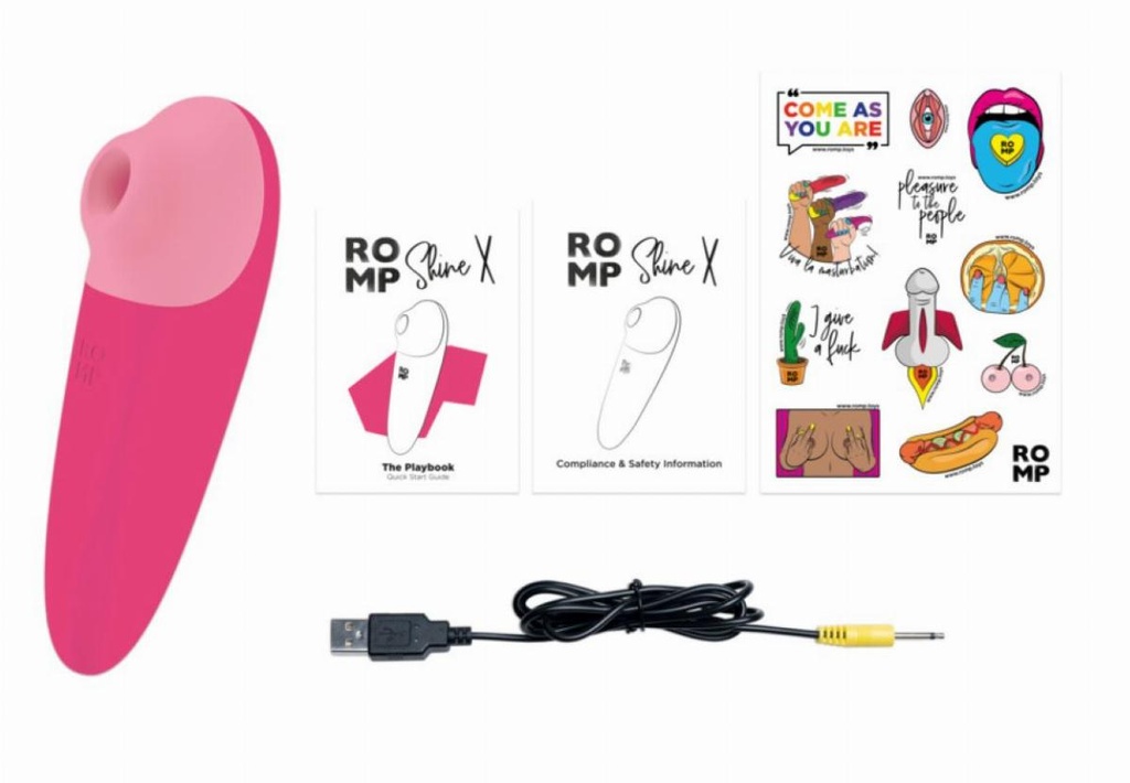 Stimulateur clitoridien ROMP by WOMANIZER "Shine X" - Rose