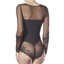 Body longue manche dentelle JANIRA "Greta" 1045266 - Noir 002