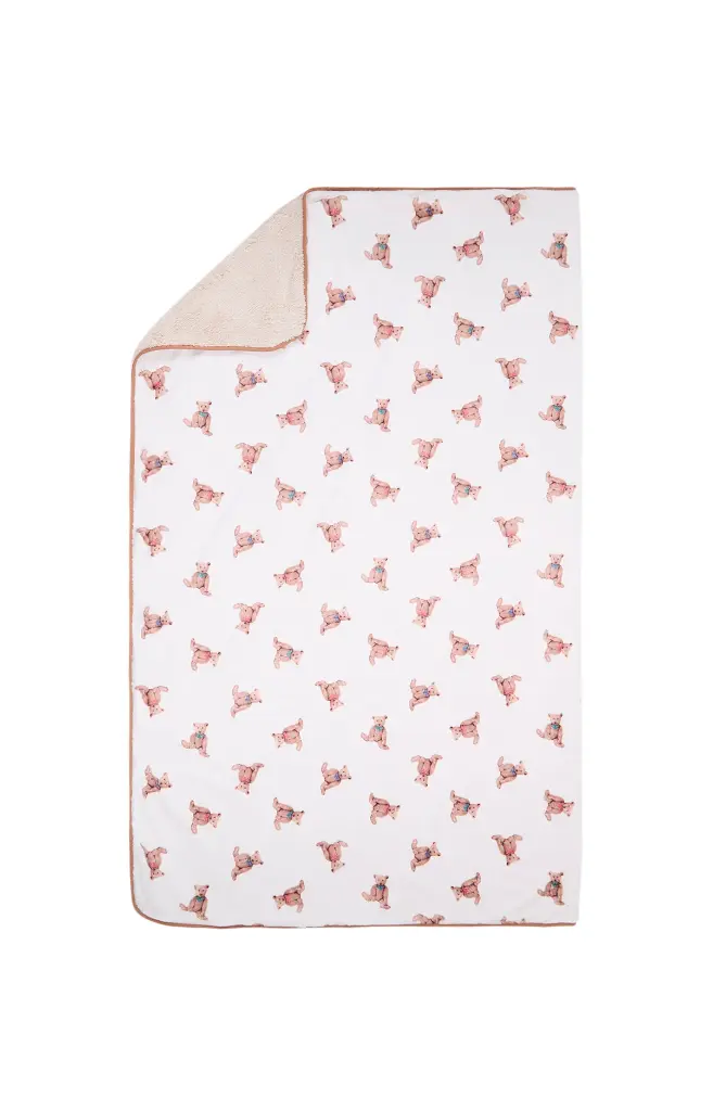 Plaid en polaire ARTHUR "Old Teddy" PLA - Ivoire OLDTH25