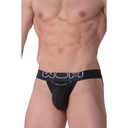 Slip tanga sexy pour homme WOH "Tanga Sexy Fun" - Noir 