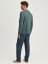 Pyjama long homme 100% coton CALIDA "Relax Streamline" 46382 - Dark Glen 549