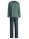 Pyjama long homme 100% coton CALIDA "Relax Streamline" 46382 - Dark Glen 549