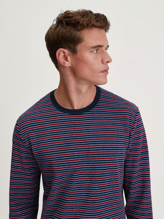 Pyjama homme long en éponge CALIDA "Relax Terry" 47887 - Rio Red 167