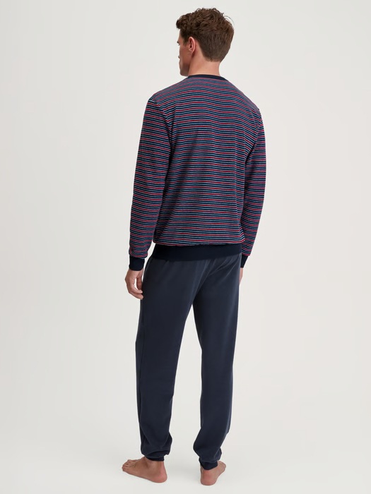 Pyjama homme long en éponge CALIDA "Relax Terry" 47887 - Rio Red 167