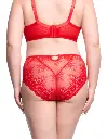 Culotte taille haute DITA VON TEESE "Floradora" D21070 - Rouge RED087