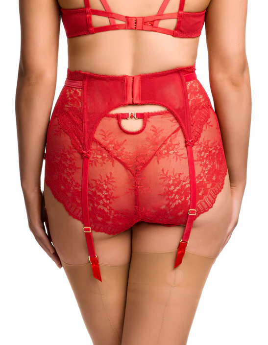 Porte-Jarretelles DITA VON TEESE "Floradora" D46070 - Rouge RED087