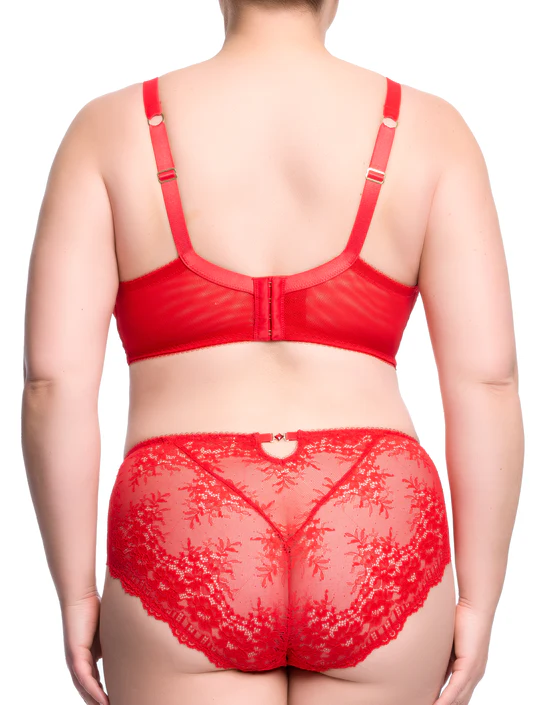 Soutien-gorge emboitant avec armatures DITA VON TEESE "Floradora" D99070 - RED087