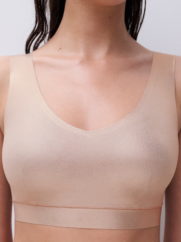 Brassière sans armature à coques CHANTELLE "Softstretch" C11DQ1 - Eclat Doré D96