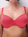 Soutien-gorge mémoire de forme emboitant CHANTELLE "Champs Elysées" C26060 - Velours Sucré C59