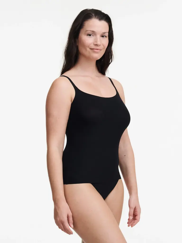 Top invisible fines bretelles CHANTELLE "SoftStretch" C10620 - Noir 011