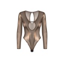 Body sexy ouvert manches longues OBSESSIVE "Soranna" 121274 - Marron 