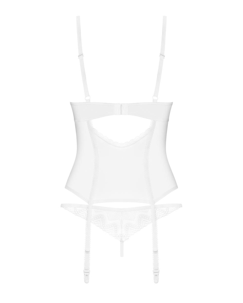 Guêpière transparente sexy & string 2 pièces OBSESSIVE "Alissium" 116534