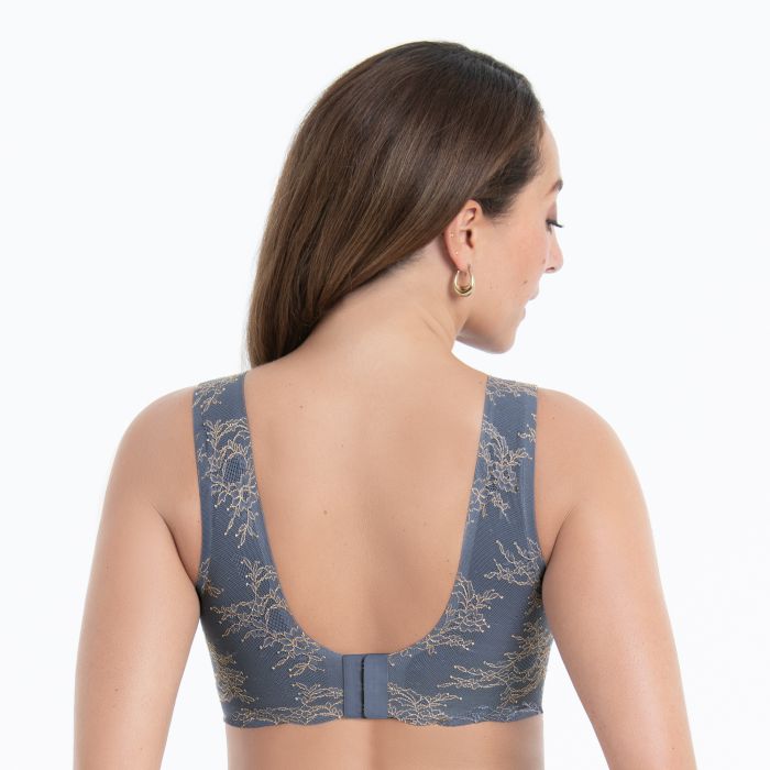 Brassière à coques sans armatures ANITA ROSA FAIA "Essential Lace" 5400 - Grey & Rose 405