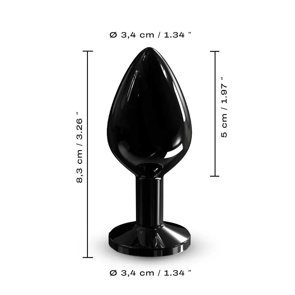 Plug anal DORCEL "Diamond Plug M" - Noir 