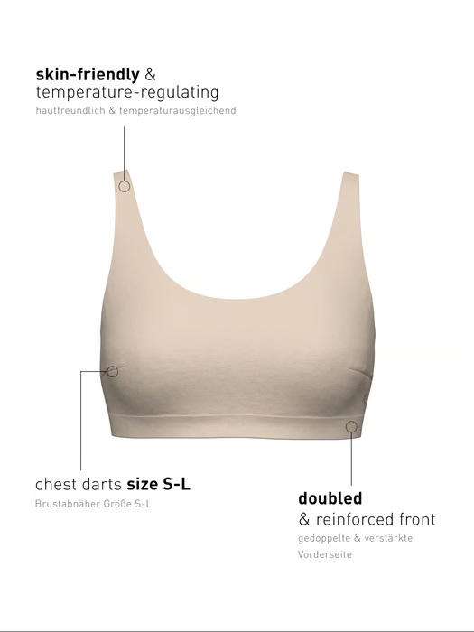 Brassière en tencel & modal CALIDA "Natural Skin" 02239 - Rose Teint 160