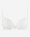 Soutien-gorge armature push-up coussinet AUBADE "Fleur de Tattoo" TB18 - Blanc