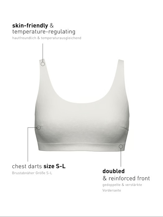 Brassière en tencel & modal CALIDA "Natural Skin" 02239 - Star White 910