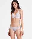 Soutien-gorge armatures plunge plongeant AUBADE "Fleur de Tattoo" TB12-6 - Blanc