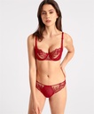 Soutien-gorge corbeille AUBADE "Fleur de Tattoo" TB14 - Rouge Ecrin