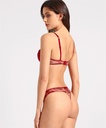 Soutien-gorge corbeille AUBADE "Fleur de Tattoo" TB14 - Rouge Ecrin