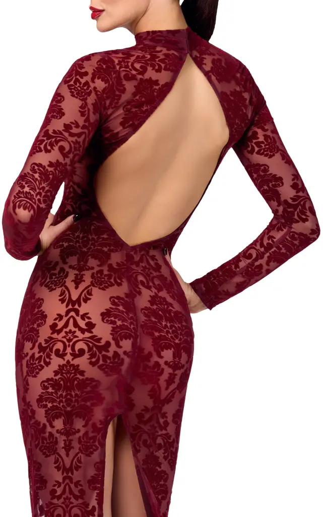 Robe longue NOIR HANDMADE "King Royal F383" Bordeaux
