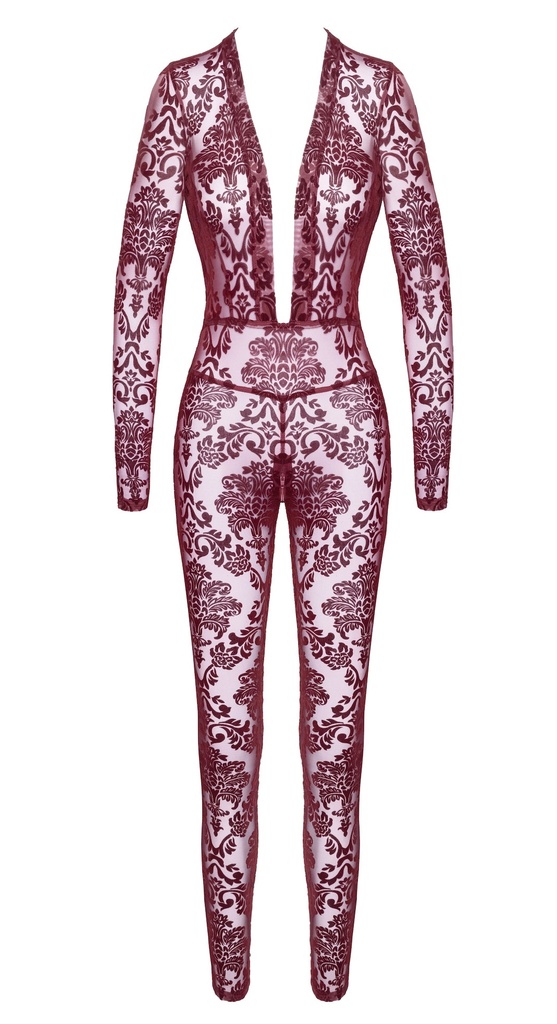 Combinaison sexy NOIR HANDMADE "Kink Royal F382"