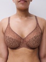 Soutien-gorge armaturé enveloppant CHANTELLE EASY FEEL "Norah" C13F10 - Brun Sauvage C60
