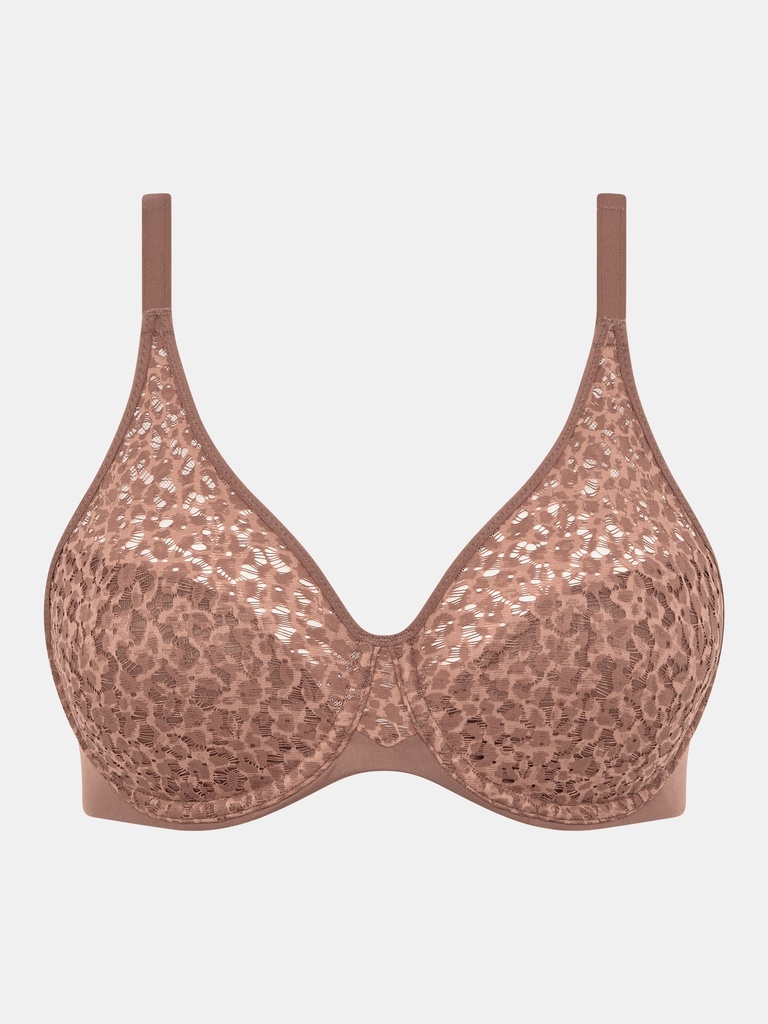 Soutien-gorge armaturé enveloppant CHANTELLE EASY FEEL "Norah" C13F10 - Brun Sauvage C60