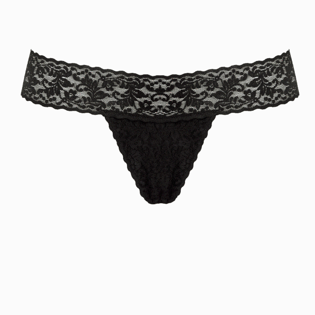 Bullet vibrant télécommandé & string fendu LOVE TO LOVE "Secret Panty" - Black Onix