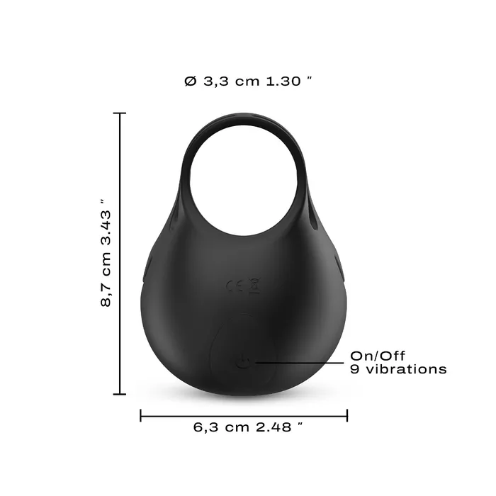 Anneau pénien & stimulateur vibrant de testicules DORCEL "Fun Bag"