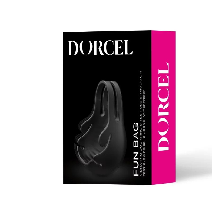 Anneau pénien & stimulateur vibrant de testicules DORCEL "Fun Bag"