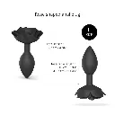 Plug anal LOVE TO LOVE "Open Roses" - Noir 