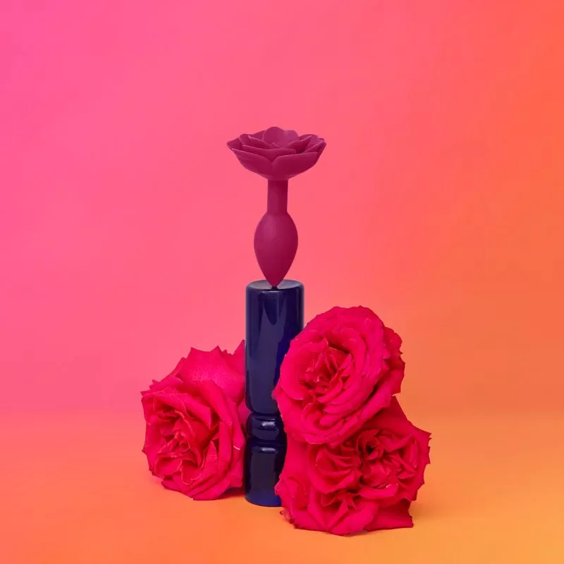 Plug anal taille M LOVE TO LOVE "Open Roses" - Plum Star