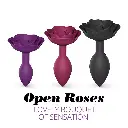 Plug anal taille M LOVE TO LOVE "Open Roses" - Plum Star