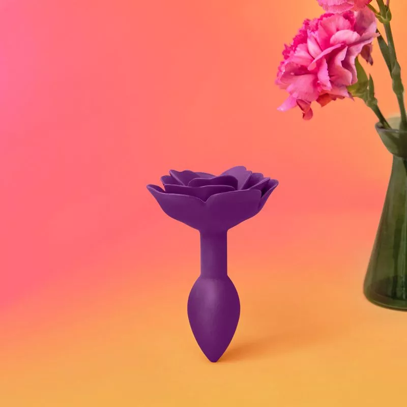 Plug anal taille S LOVE TO LOVE "Open Roses" - Purple Rain 