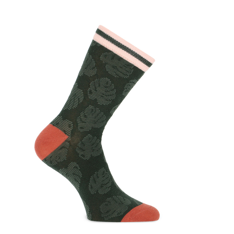 Chaussette dame fantaisie pack de 3 taille 36/42 TECKEL 13117 - Dessin Jungle 