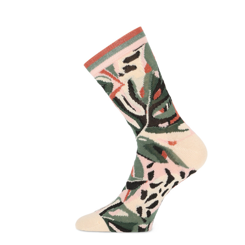 Chaussette dame fantaisie pack de 3 taille 36/42 TECKEL 13117 - Dessin Jungle 