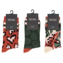 Chaussette dame fantaisie pack de 3 taille 36/42 TECKEL 13117 - Dessin Jungle 