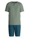 Pyjama short homme 100% coton CALIDA "Relax Imprint" 47287 - Laurel Green 618