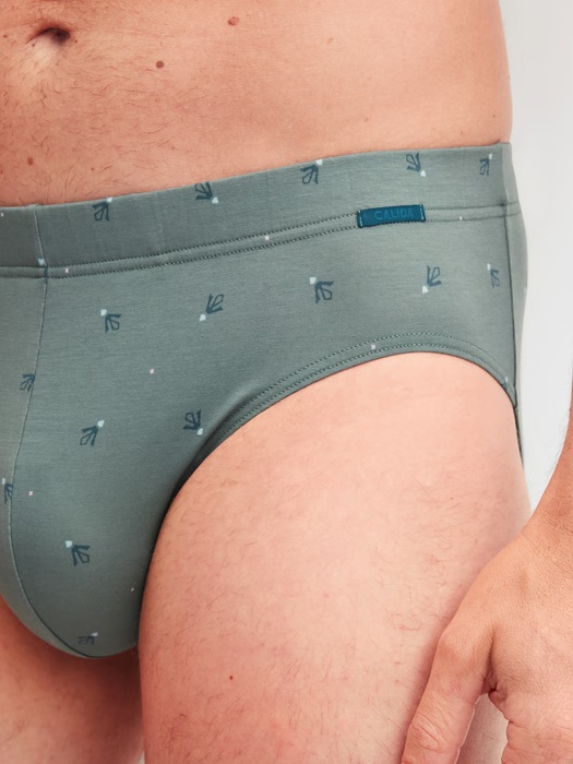 Slip homme fantaisie 90% coton CALIDA "Grafic Cotton" 22767 - Laurel Green 618