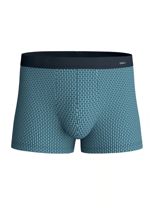 Boxer homme fantaisie 94% coton CALIDA "Cotton Code Design" 26980 - Retro Blue 525