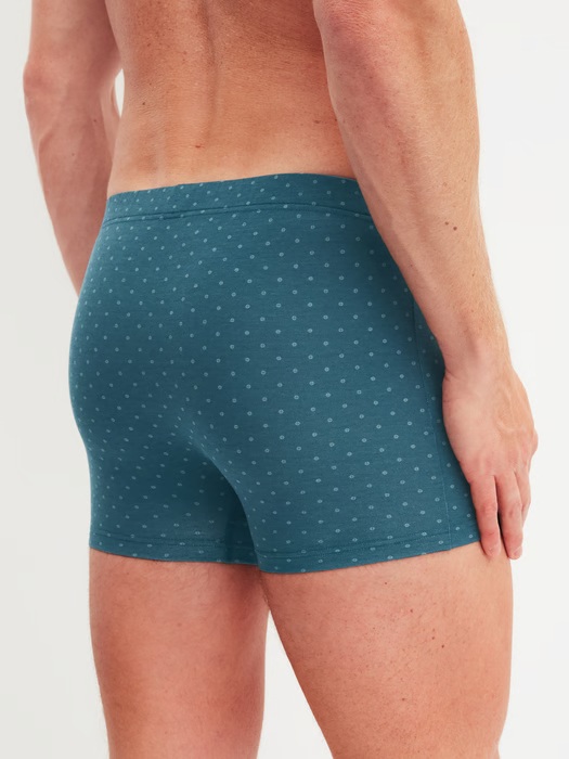 Boxer homme fantaisie 94% coton CALIDA "Cotton Code Design" 25982 - Deep Petrol 559