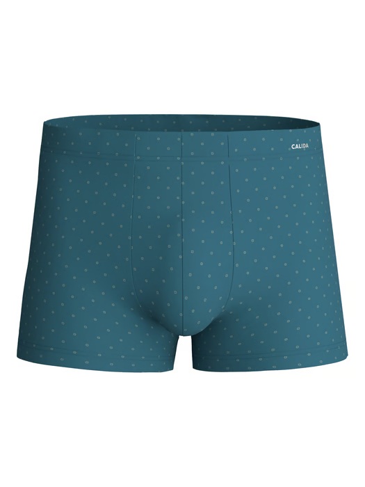 Boxer homme fantaisie 94% coton CALIDA "Cotton Code Design" 25982 - Deep Petrol 559