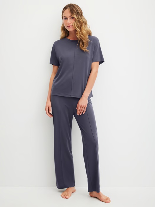 Pantalon dame homewear CALIDA "Natural Loungewear" 29776 - Gray Stone 378