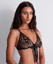 Ensemble lingerie sexy AUBADE "Boite à Désir" Lace Insomnia P080A-6 - Noir