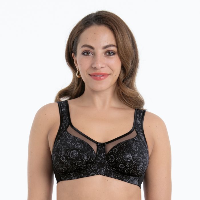 Soutien gorge sans armatures ANITA TOPCOMFORT "Clara Art" 5873 - Noir Antracite 445