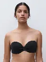 Haut de Bikini bandeau armaturé avec coques bretelles amovibles CHANTELLE "Icon" C16VNK - Noir 011