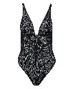 Body lingerie sexy AUBADE "Boite à Désir" Black Python P0861-3 - Noir
