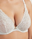 Soutien-gorge armature triangle plongeant AUBADE "Rosessence" HK12 - Opale